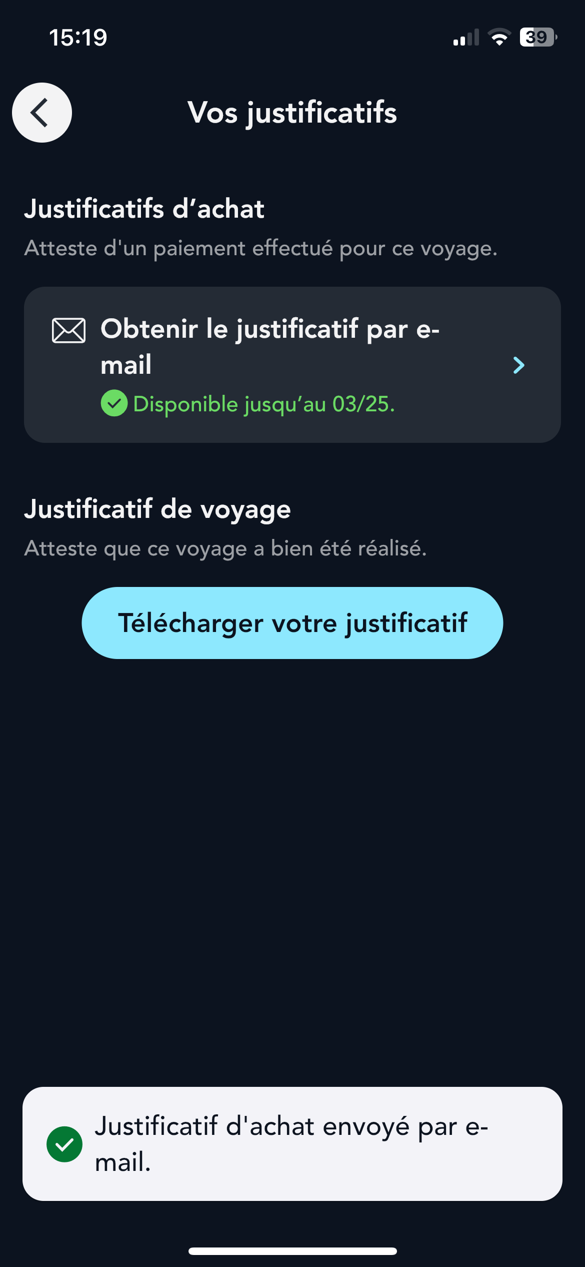 visuel d'un téléphone pour illustrer comment obtenir un justificatif d'achat